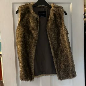 Faux fur vest